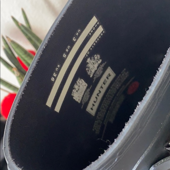 Navy Blue Original Tall Hunter Rainboot includes blue tall hunter socks - Picture 5 of 7